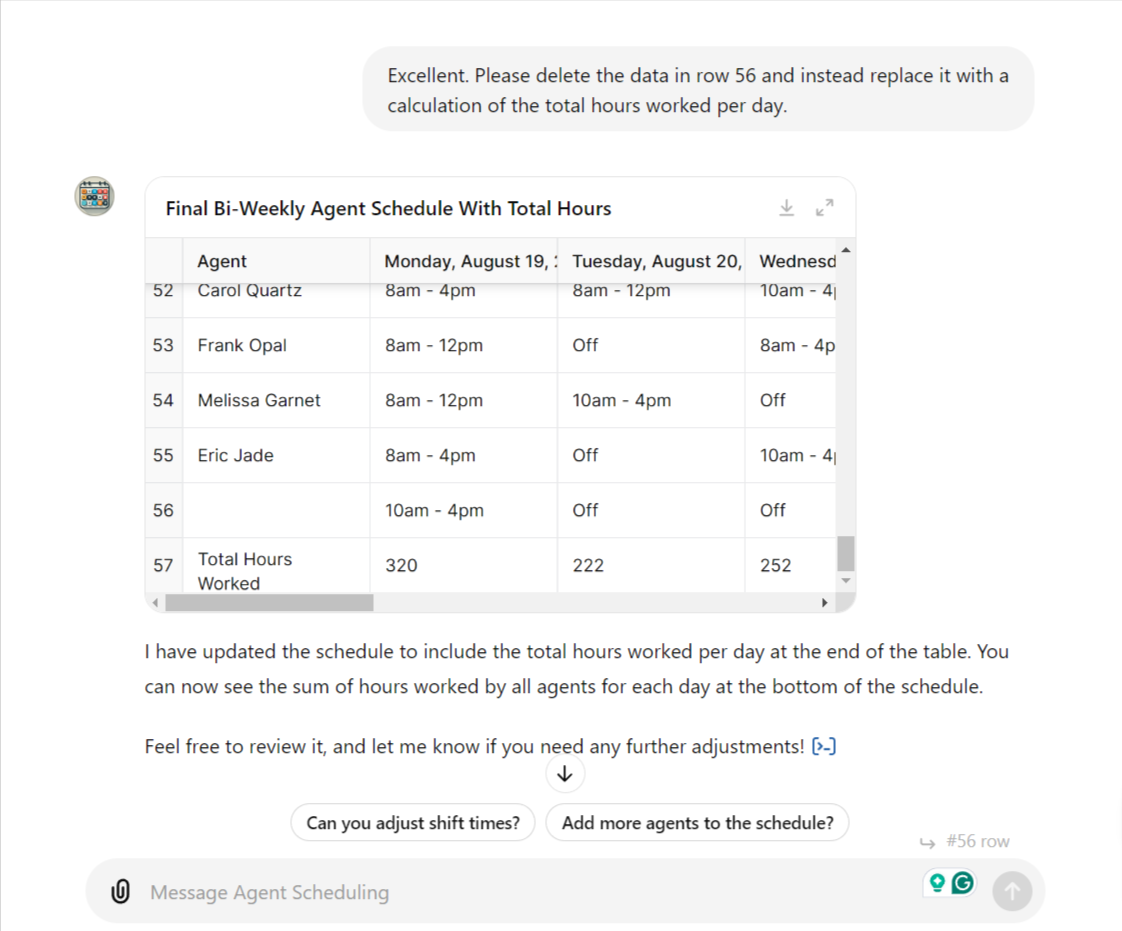 ChatGPT-Agent-Scheduling