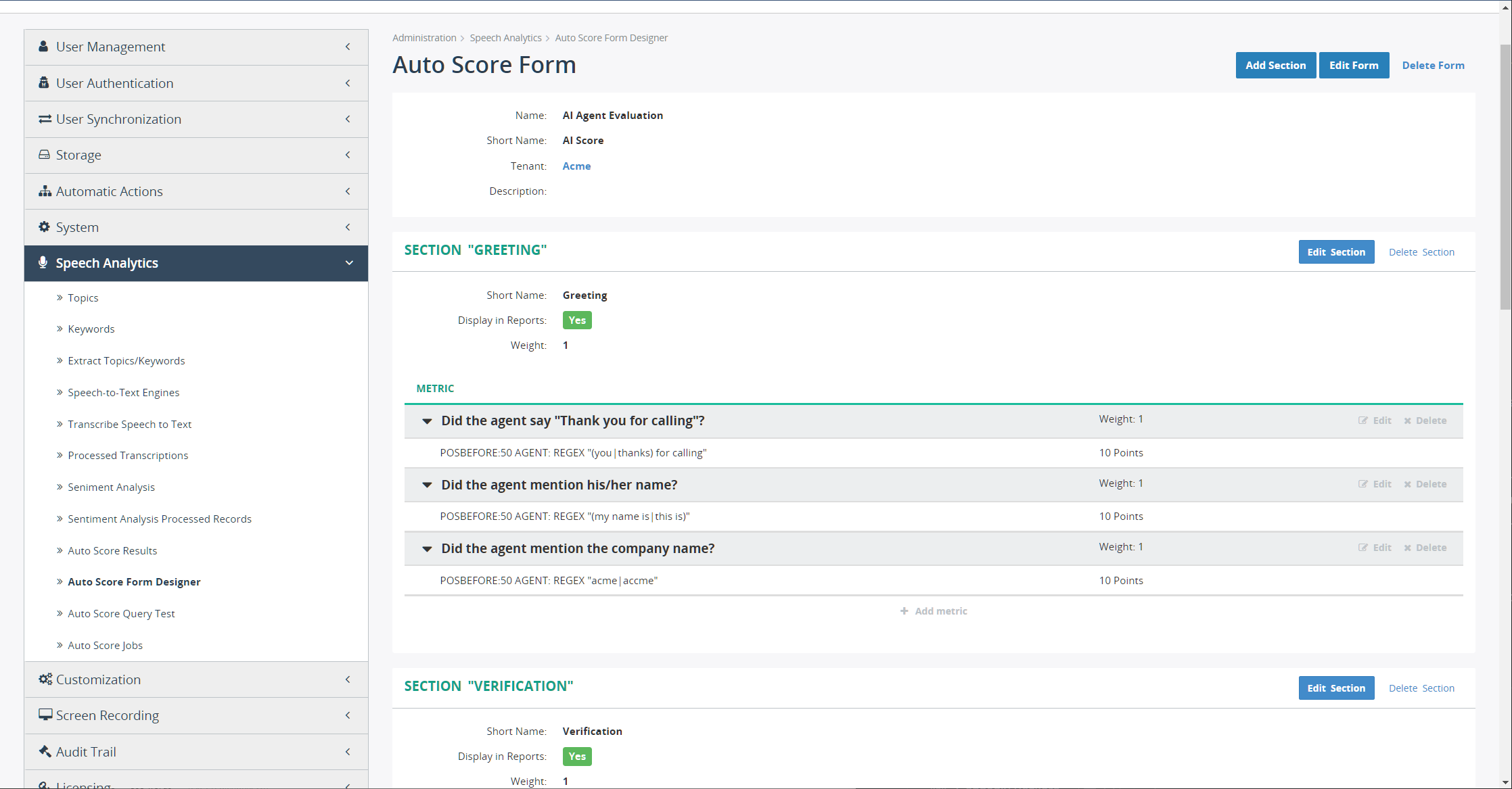 MiaRec Auto Score Card Admin