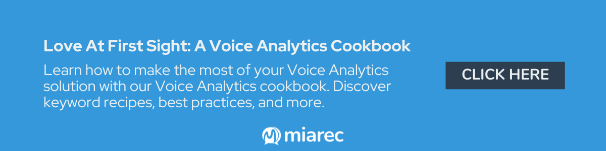 Love At First Sight: A Voice Analytics Cookbook