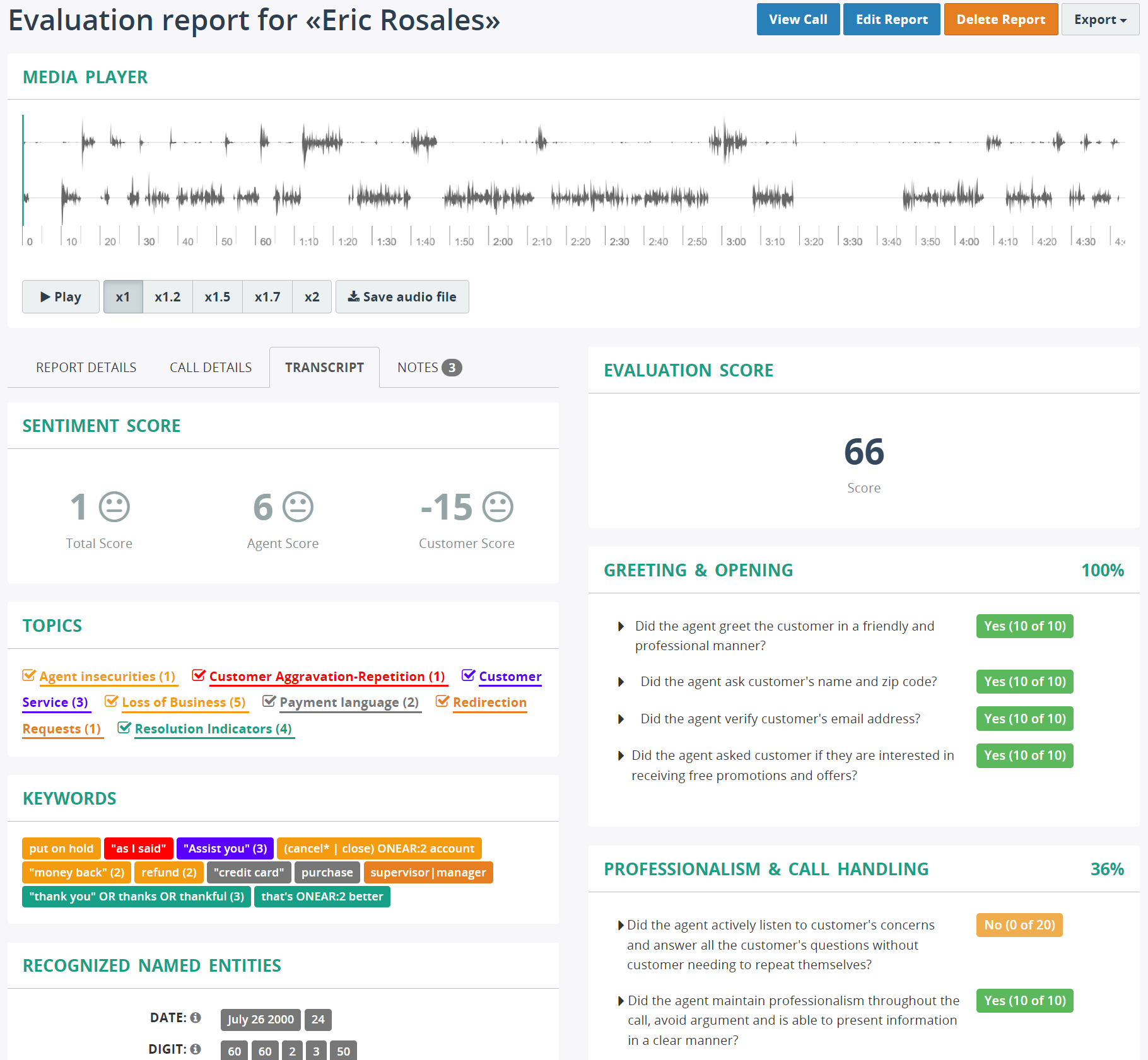 Completed Evaluation Report